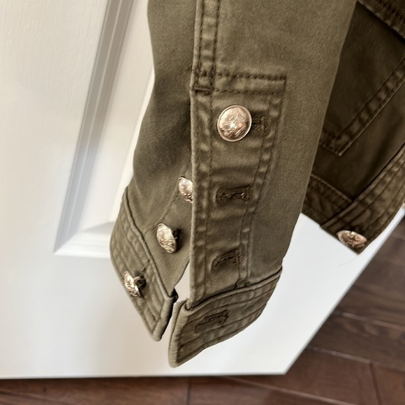 Army green jacket with gold buttons - Picture 3 of 4